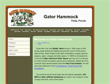 Tablet Screenshot of gatorhammock.com